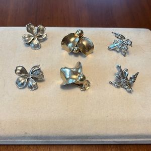 Vintage clip on earrings